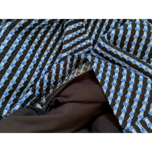 Anthropologie Maeve Midi Stretch Knee Length Pencil Skirt Blue Black Size Small - Picture 6 of 8